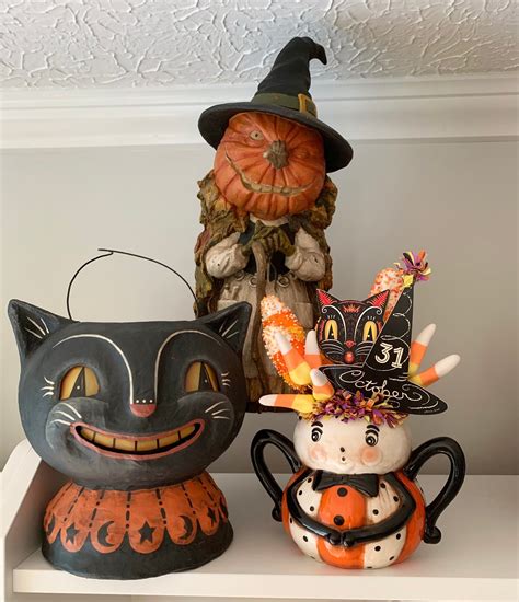 vintage halloween decorations etsy